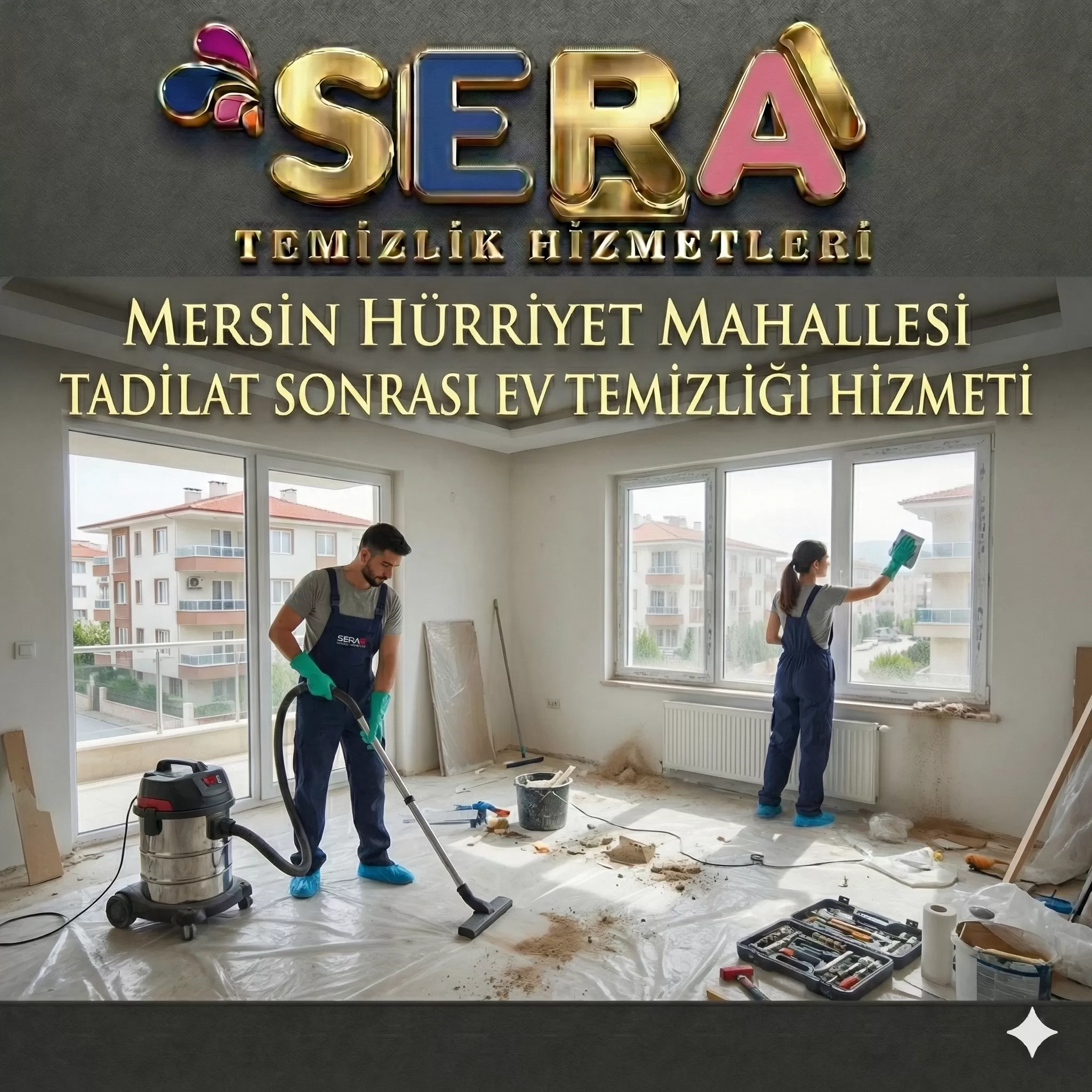 Mersin Hürriyet Mahallesi Tadilat Sonrası Ev Temizliği