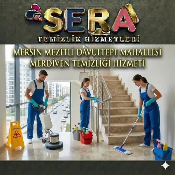 Mersin Mezitli Davultepe Merdiven Temizliği