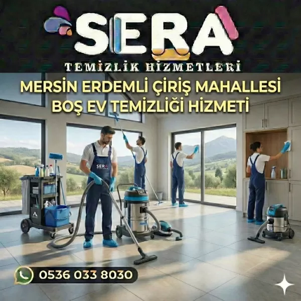 Mersin Erdemli Çiriş Mahallesi Boş Ev Temizliği Hizmeti